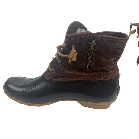 Sperry Top Sider Duck Boots Waterproof STS91176 Women's Size 8 Brown Leather - Picture 10 of 11